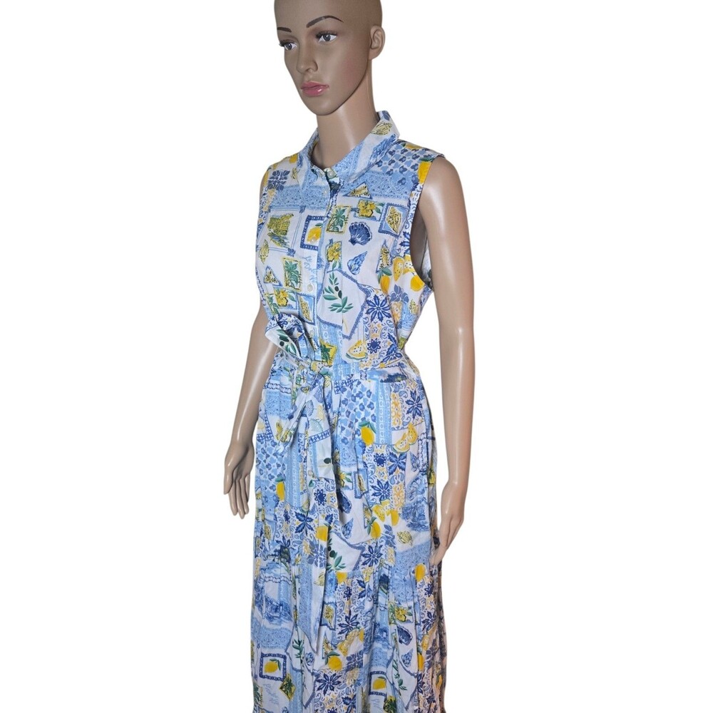 J. Crew Factory Collared Amalfi Coast Positano Lemon Buttoned Down Shirt 10 - Picture 3 of 11